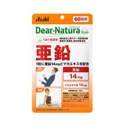 Asahi 60 Days Dear Natura Zinc Supplement Tablets 60s