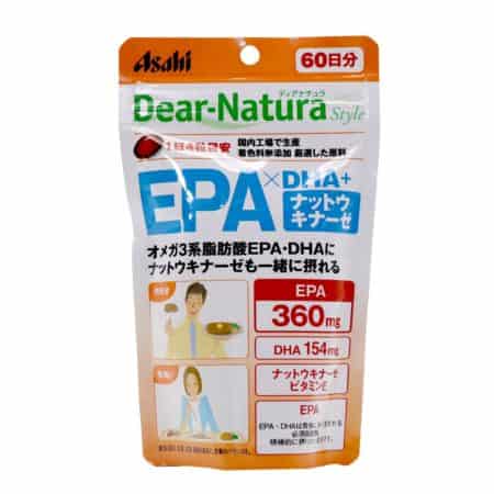 Asahi Dear Natura 60 Days Epa X Dha Natto Kinase Supplement Tablets 240s