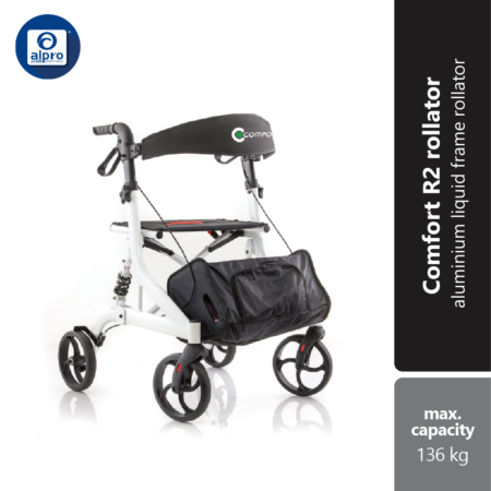 Comfort R2 Aluminium Liquid Frame Rollator | Total Weight: 8.9 Kg