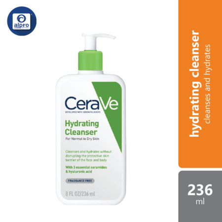 Cerave Hydrating Cleanser 236ml | Cleanses And Hydrates