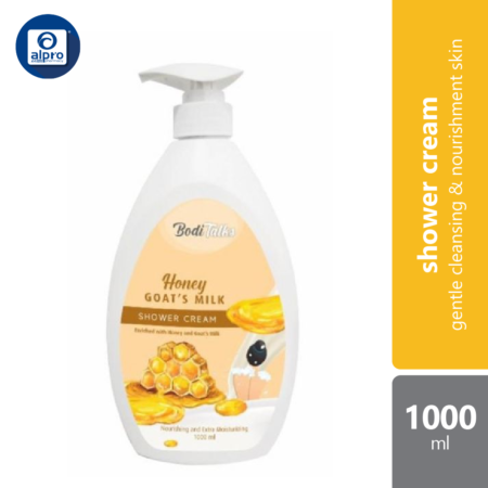 Boditalks Goat's Milk Shower Cream - Honey 1000ml | Nourishes And Moisturizes The Skin