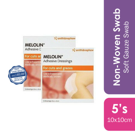 S&n Melolin Low Adherent Absorbent Pad 10cmx10cm 5s