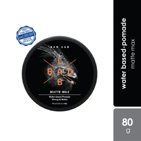 Bad Lab Water-based Pomade, Strong & Matte 80g | Matte Max