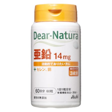 Asahi Dear Natura Zinc Supplement 60s