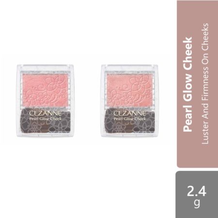 Cezanne Pearl Glow Cheek (p1 Gold Peach/p2 Beige Coral) | Luster And Firmness On Cheeks