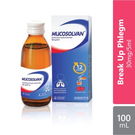 Mucosolvan Cough Syrup (Strawberry) 100ml