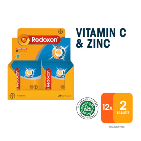 Redoxon Orange Effervescent 12x2s | Vit C + Zinc