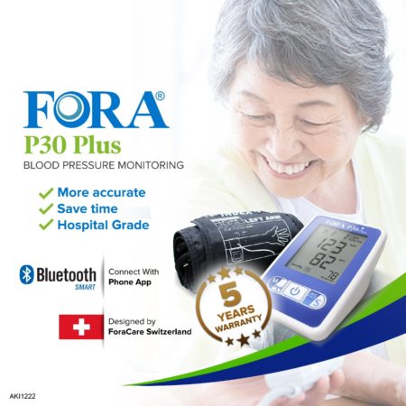 Fora P30 Plus Bluetooth Blood Pressure Monitor | Recommended by Healthcare Professional