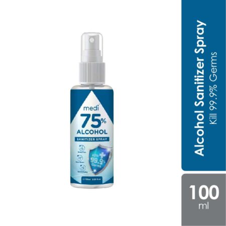 Medi75 Alcohol Sanitizer Spray 100ml | Kill 99.9% Germs