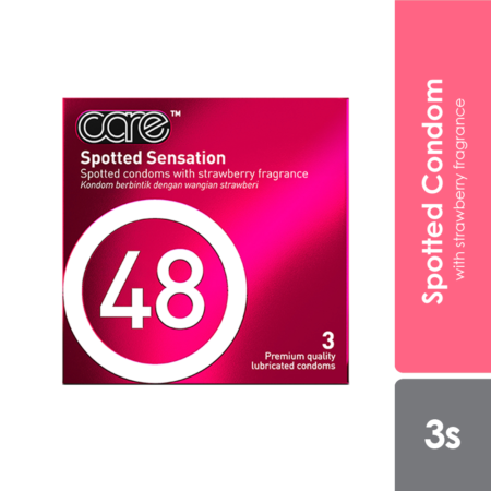 Care 48 Spotted Sensation 3s | Condom