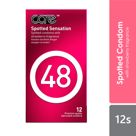 Care 48 Spotted Sensation | Strawberry Scented (12s) | Condom