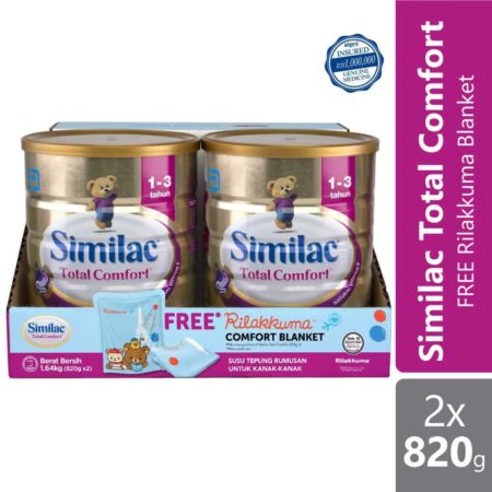 Abbott Similac Total Comfort Plus 1-3 Tahun 2x820g Free Blanket