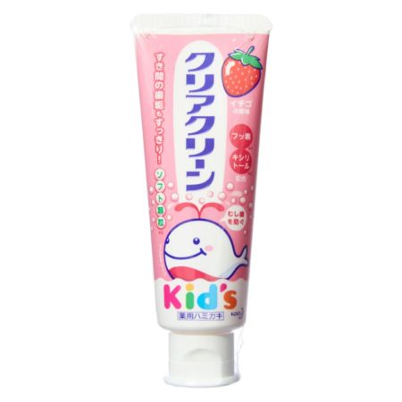 【花王KAO】 Clear Clean Children's Toothpaste - (strawberry, grape, Honeydew Soda) 70g