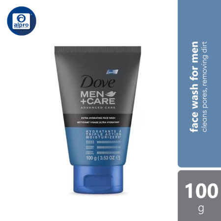 Dove Men+care Extra Hydrating Face Wash 100g I Cleans Pore, Removing Dirt