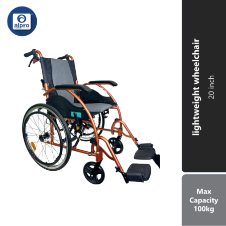 Bmate BB368LAJ Fixed Aluminium Lightweight Wheelchair 20 Inch