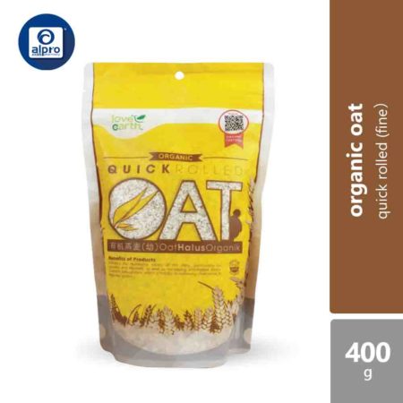 Love Earth Organic Quick Rolled Oat 400g