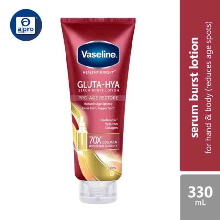 Vaseline Gluta-hya Serum Burst Lotion Pro-age Restore 330ml