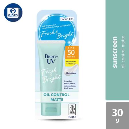 Biore Uv Fresh & Bright Oil Control Matte 30g