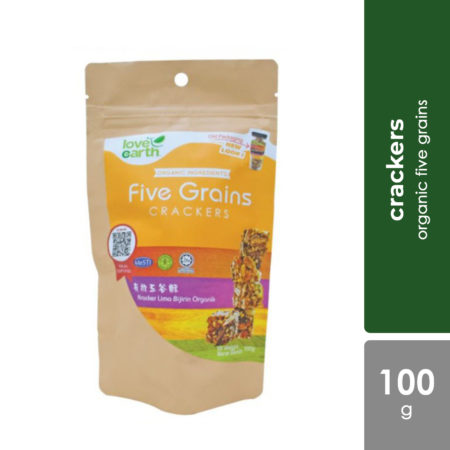 Love Earth Five Grains Crackers 100g