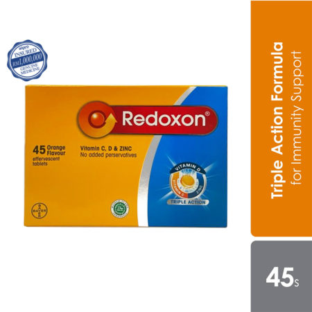 Redoxon Orange Triple Action Effervescent 45s | Vitamin C