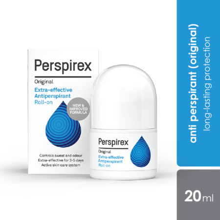 Perspirex Roll-On Anti Perspirant 20Ml (Original / Comfort / Strong) | Clinically Tested & Proven