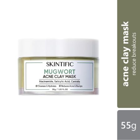 Skintific Mugwort Anti Pores & Acne Clay Mask 55g | Relieve Acne, Moisturizing, Oil Control