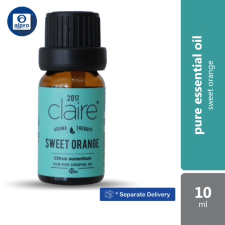 Claire Organics Sweet Orange Pure Essential Oil (10ml)
