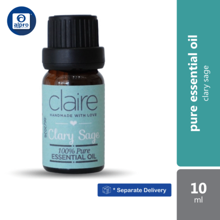 Claire Organics Clary Sage Pure Essential Oil (10ml)