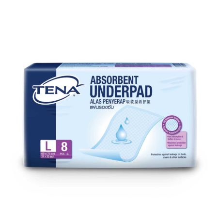 Tena Underpad (60cm X 75cm) L 8's | Ultimate Protection