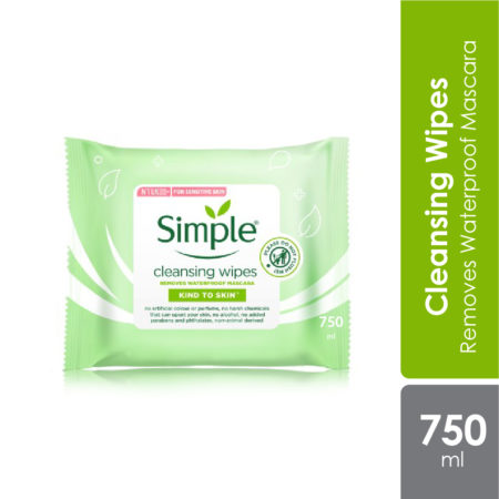 Simple Cleansing Facial Wipes 25's