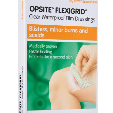 S&n Opsite Flexigrid Clear Waterproof Film Dressings 6cmx7cm 5s