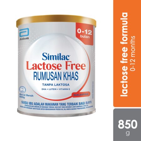 Abbott Similac Gold Infant's Lactose-Free Milk Formula 850g | For Age 0-12 Months