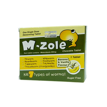 M-zole D-worms Chewable Tablet 1s | Deworm