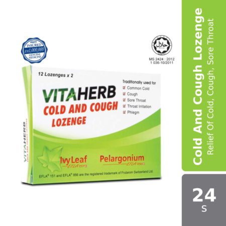 Vitaherb Cold And Cough Lozenge 2x12s