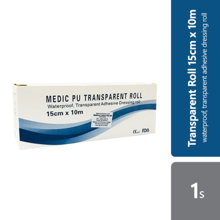 Medic Pu Transparent Roll 15cmx10m 1s