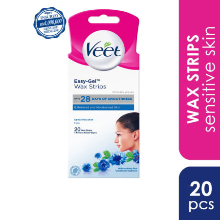 Veet Hair Remover Cold Wax Strips Sensitive Skin 20s