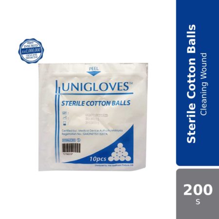 Unigloves Sterile Cotton Balls 10s 20s