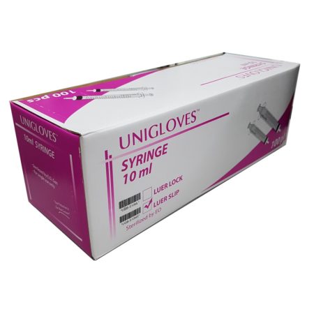 Unigloves Disposable Syringe 10ml Ls 100s