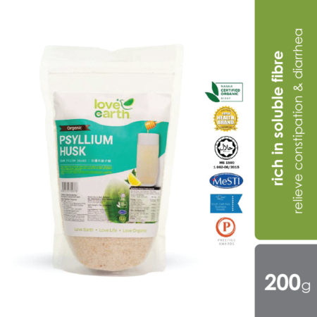 Love Earth Organic Psyllium Husk 250G | Relieve Constipation & Diarrhea