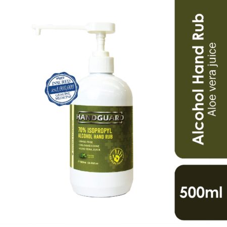 Handguard Double Strength Moisturizing Hand Sanitizer (Green Tea) 500ml | Kills 99.9% of Germs