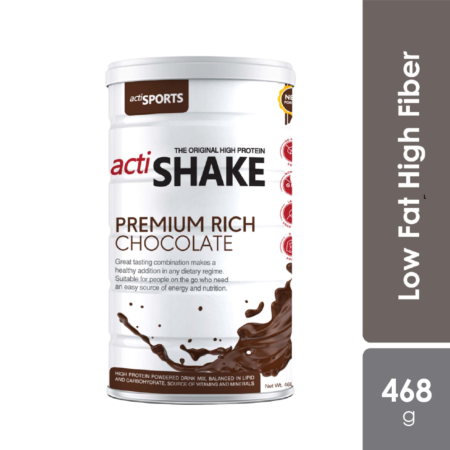 Actishake Premium Rich Chocolate 468g | High Protein for Weight Loss