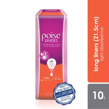 Poise Liners Long 21.5cm 10s