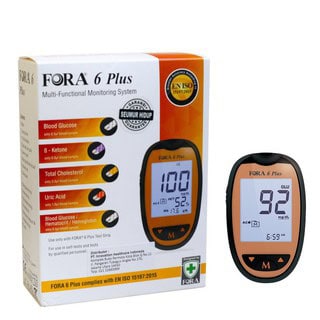 Fora 6 Plus Multi-parameter Monitoring System With Glucose Strip 10s