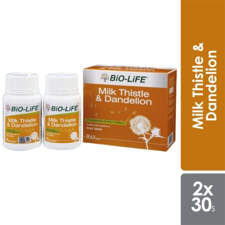 Bio-life Milk Thistle & Dandelion 2x30s | Liver Health (exp: 12/2024)