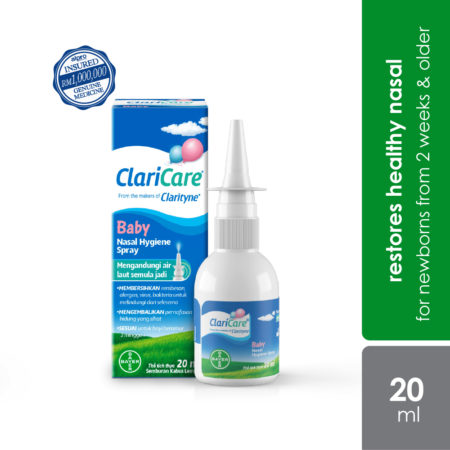 Claricare Nasal Hygiene Spray 20ml | Suitable For Newborn Age 2 Weeks & Older