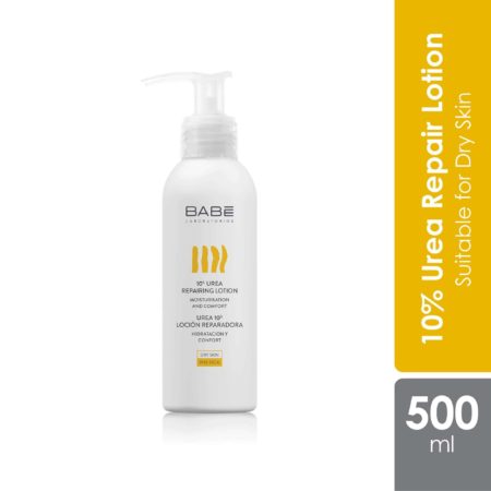 Babe Laboratorios 10% Urea Repairing Lotion 500ml | Repair Very Dry, Flaky Skin