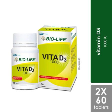 Bio-life Vitamin D3 2x60s (exp: 1/2025)