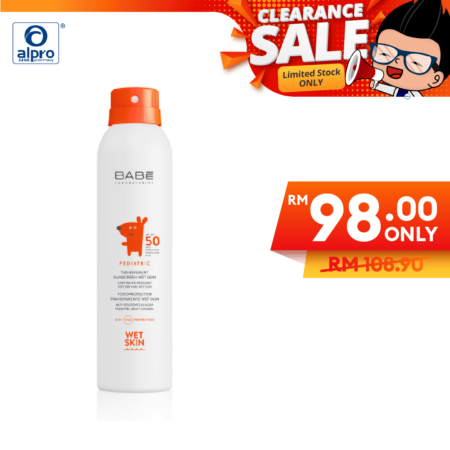 Babe Laboratorios Pediatric Transparent Sunscreen Wet Skin SPF50 200ml | Ultimate Sun Spray Protection