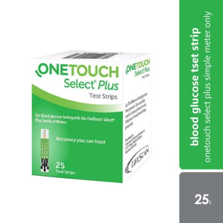 One Touch Select Plus Simple Strip 25s | Compatible with OneTouch Select Plus Simple meter only