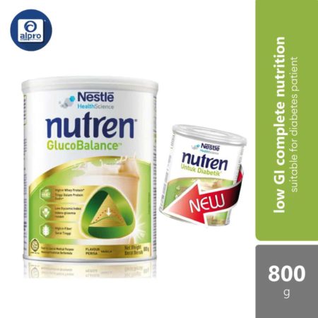 Nestle Nutren Glucobalance (Previously Known As Nutren Diabetik) 800g | Low GI Nutrition for Diabetic Patient